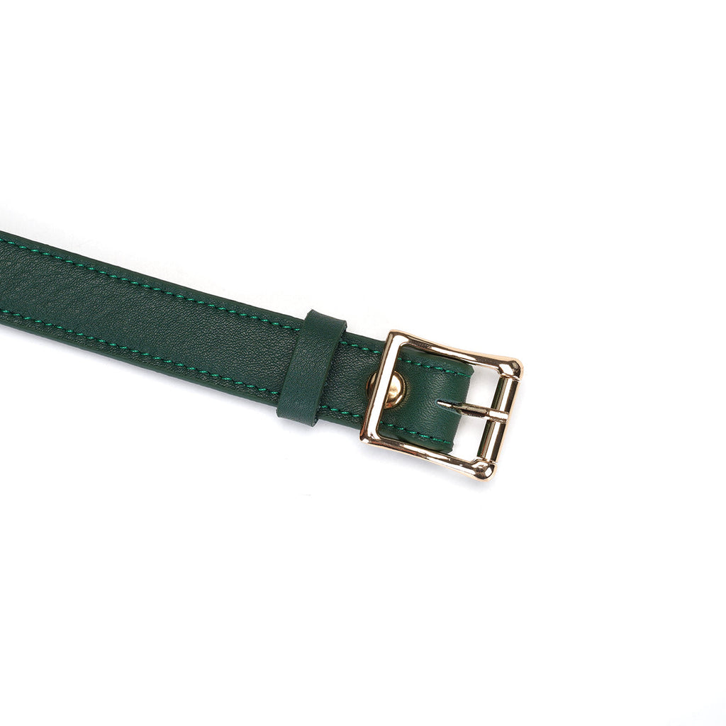 MOSSY BALL GAG WITH LEATHER STRAPS
