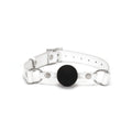 BLANC BALL GAG WITH LEATHER STRAPS