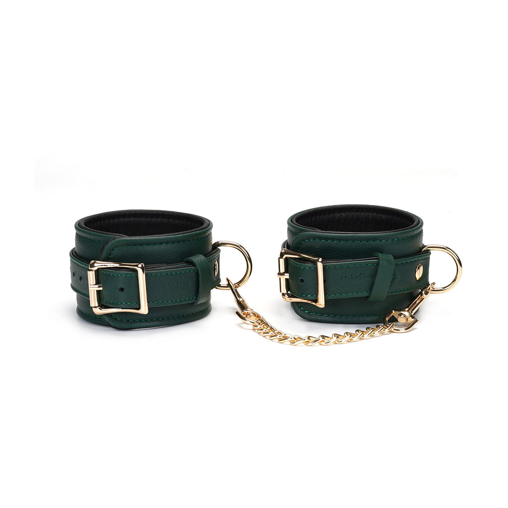 MOSSY LEATHER HANDCUFFS