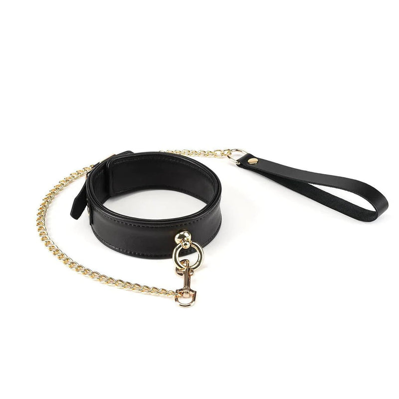 NOIR LEATHER COLLAR TO WRIST CUFFS