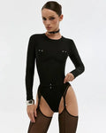 MOLLY NOIR LONG SLEEVE BODYSUIT