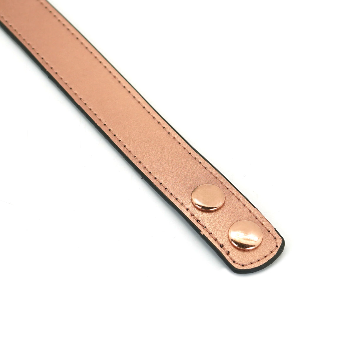 GOLDROSE LEATHER COLLAR WITH NIPPLE CLAMPS