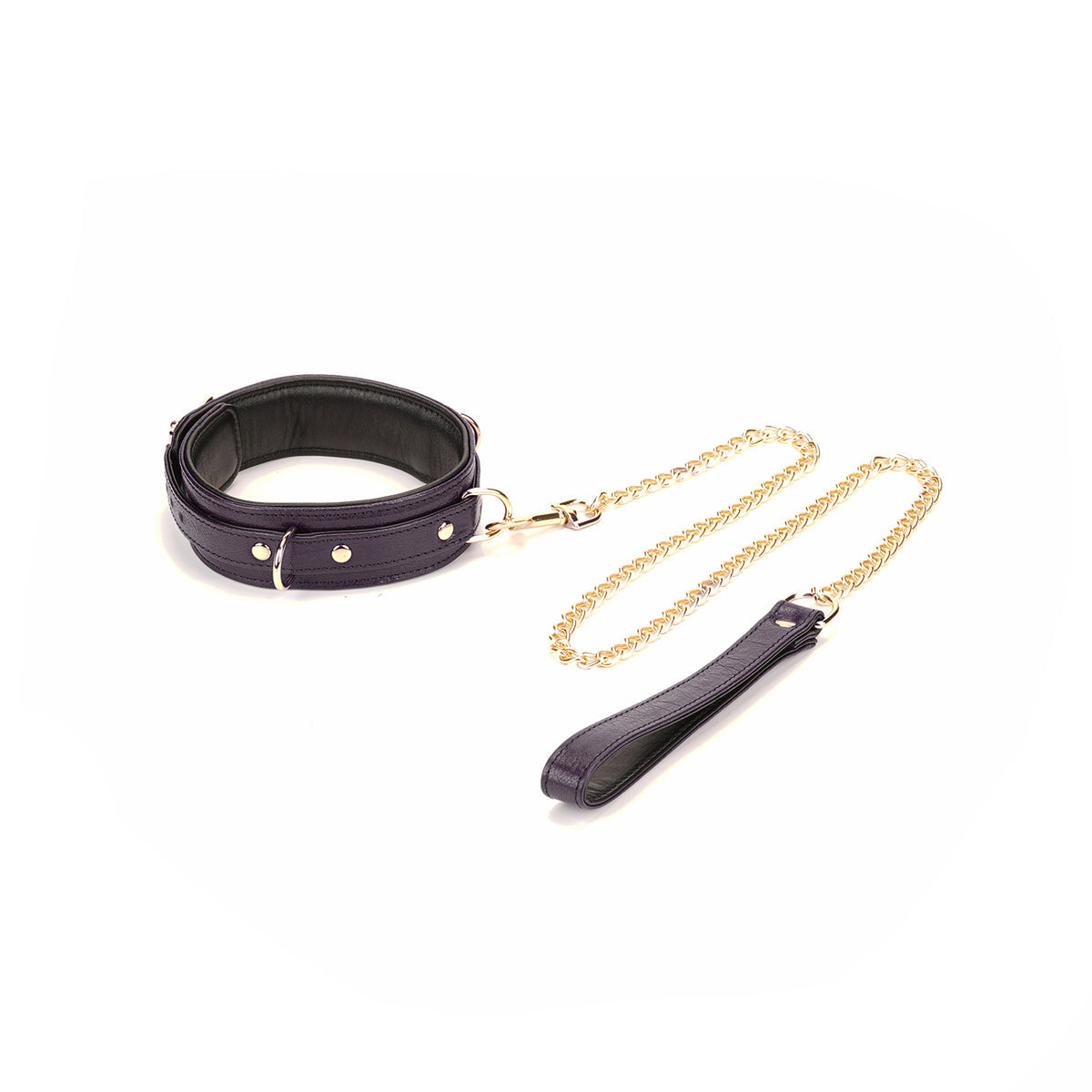PURP LEATHER COLLAR