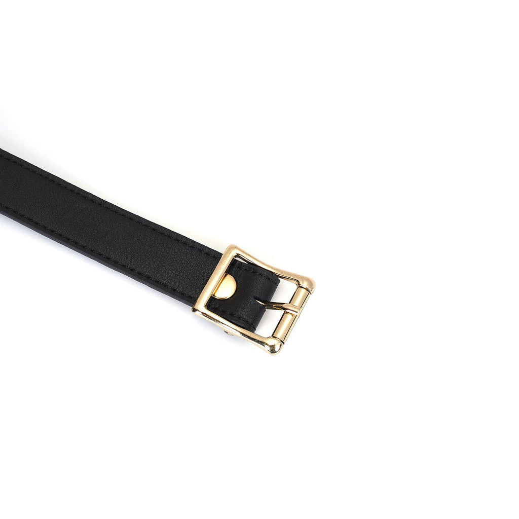 NOIR BALL GAG WITH LEATHER STRAPS