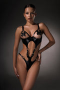 RAVENNA LEATHER BODYSUIT