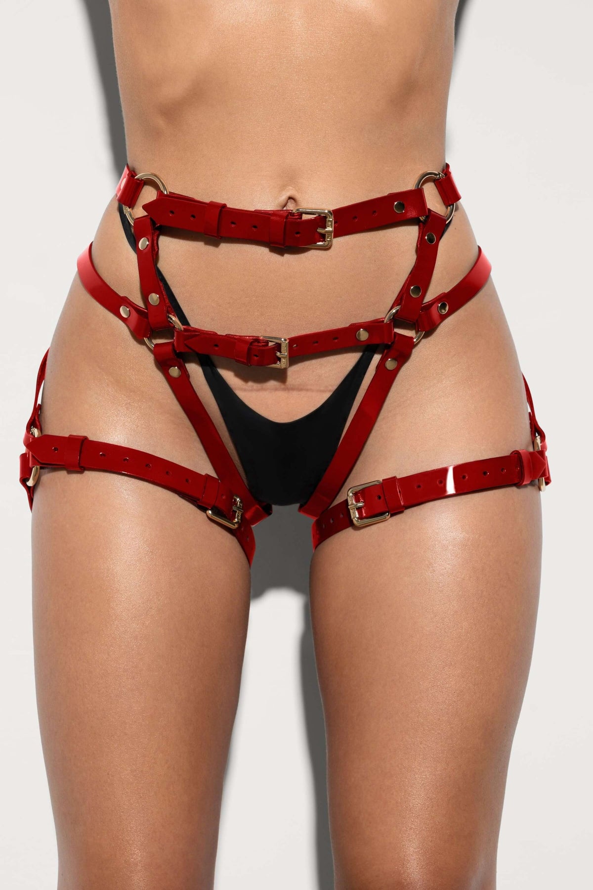 SPEZIA ROUGE LEATHER HARNESS