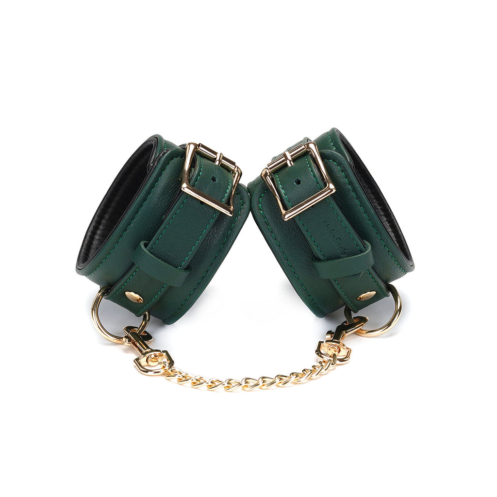 MOSSY LEATHER HANDCUFFS