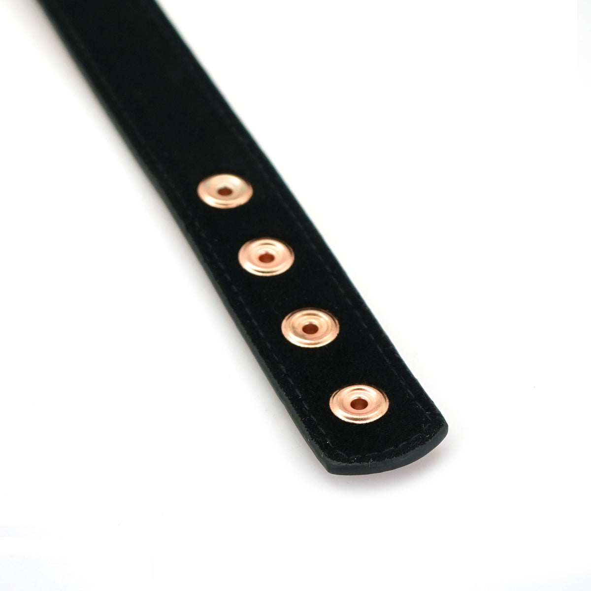 GOLDROSE LEATHER COLLAR WITH NIPPLE CLAMPS