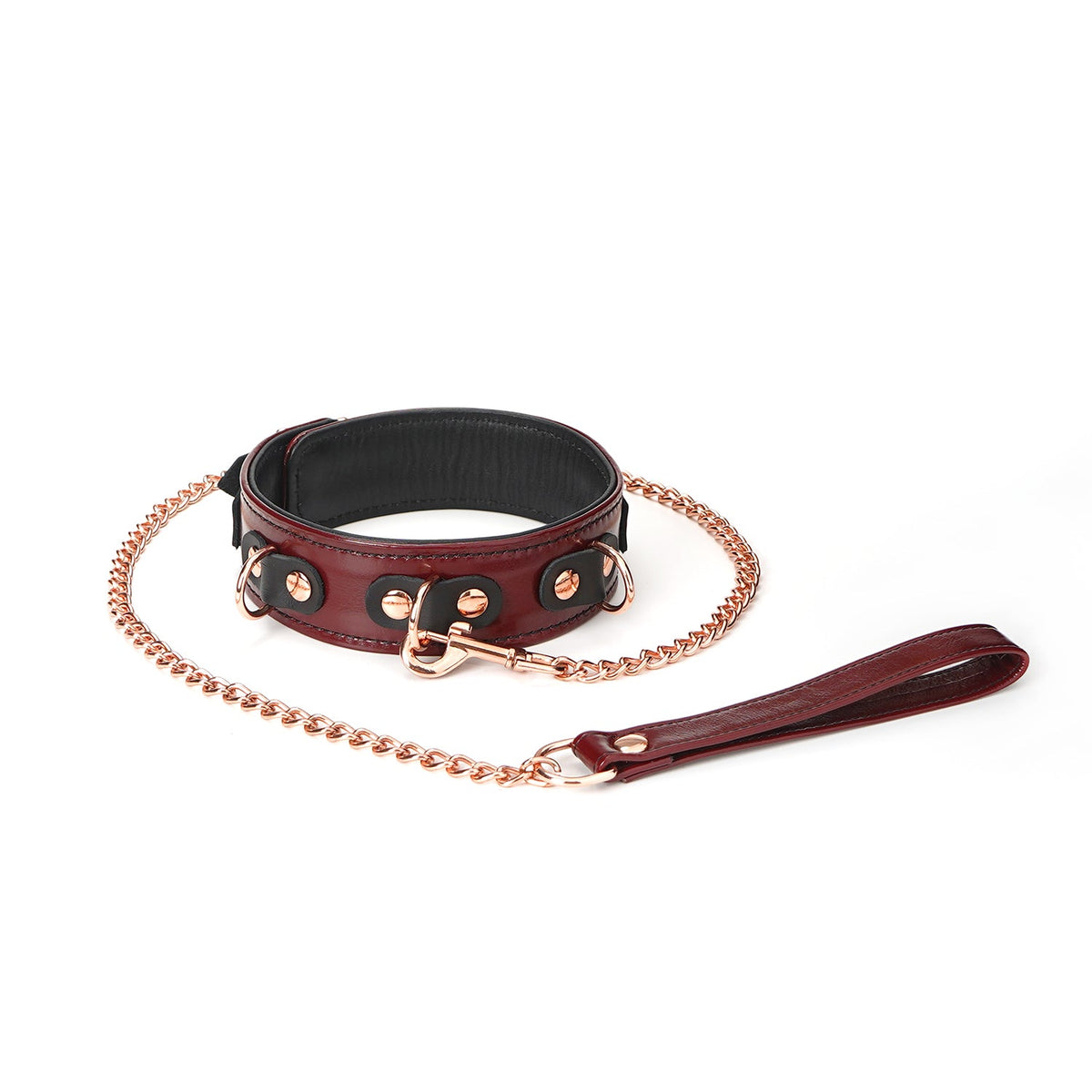 WINE LEATHER COLLAR