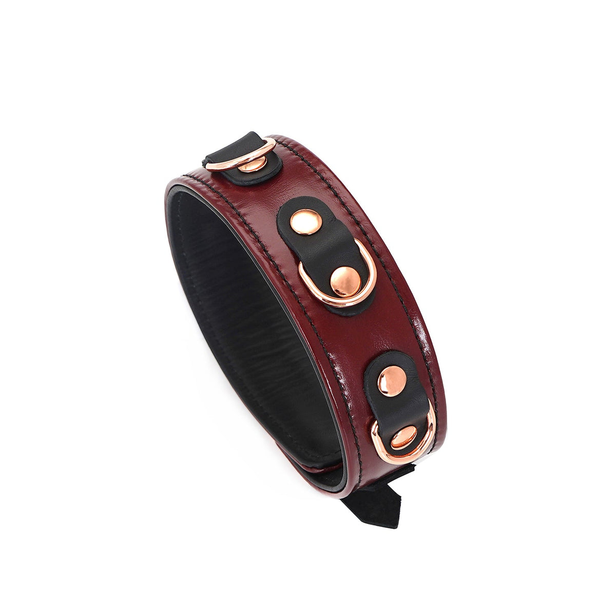 WINE LEATHER COLLAR