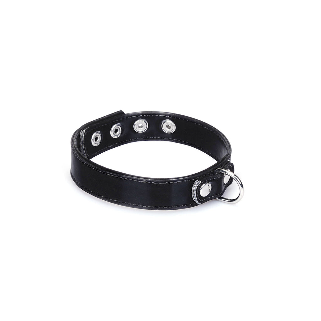 NOIR LEATHER COLLAR WITH NIPPLE CLAMPS