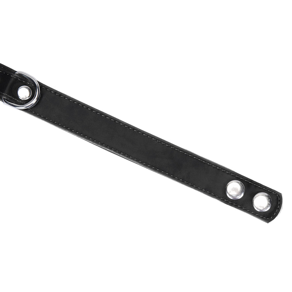 NOIR LEATHER COLLAR WITH NIPPLE CLAMPS