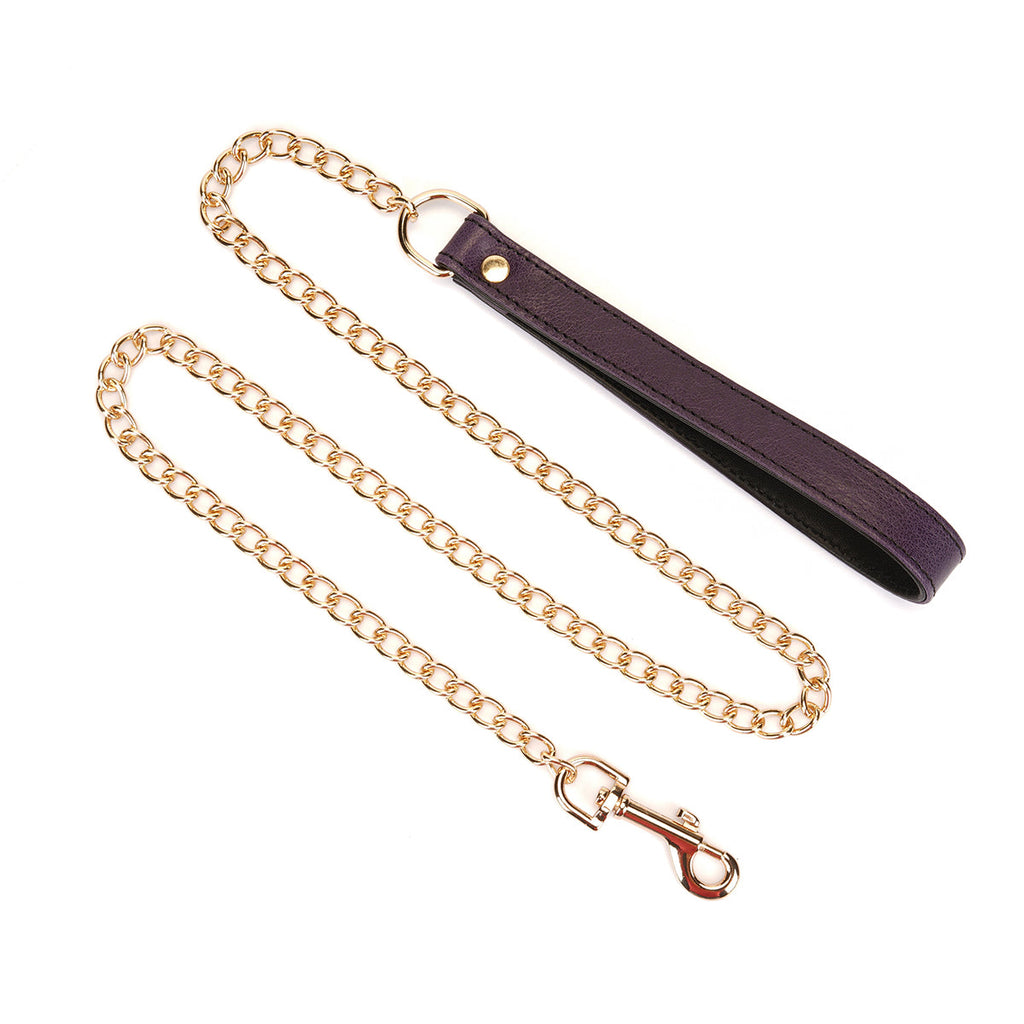 PURP LEATHER COLLAR