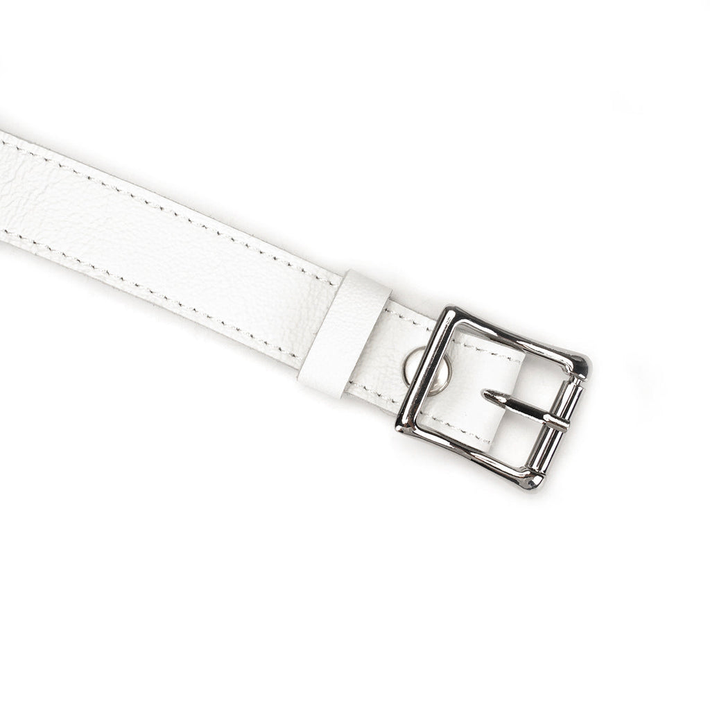 BLANC BALL GAG WITH LEATHER STRAPS
