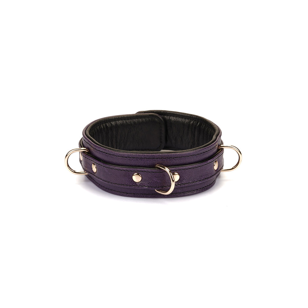 PURP LEATHER COLLAR
