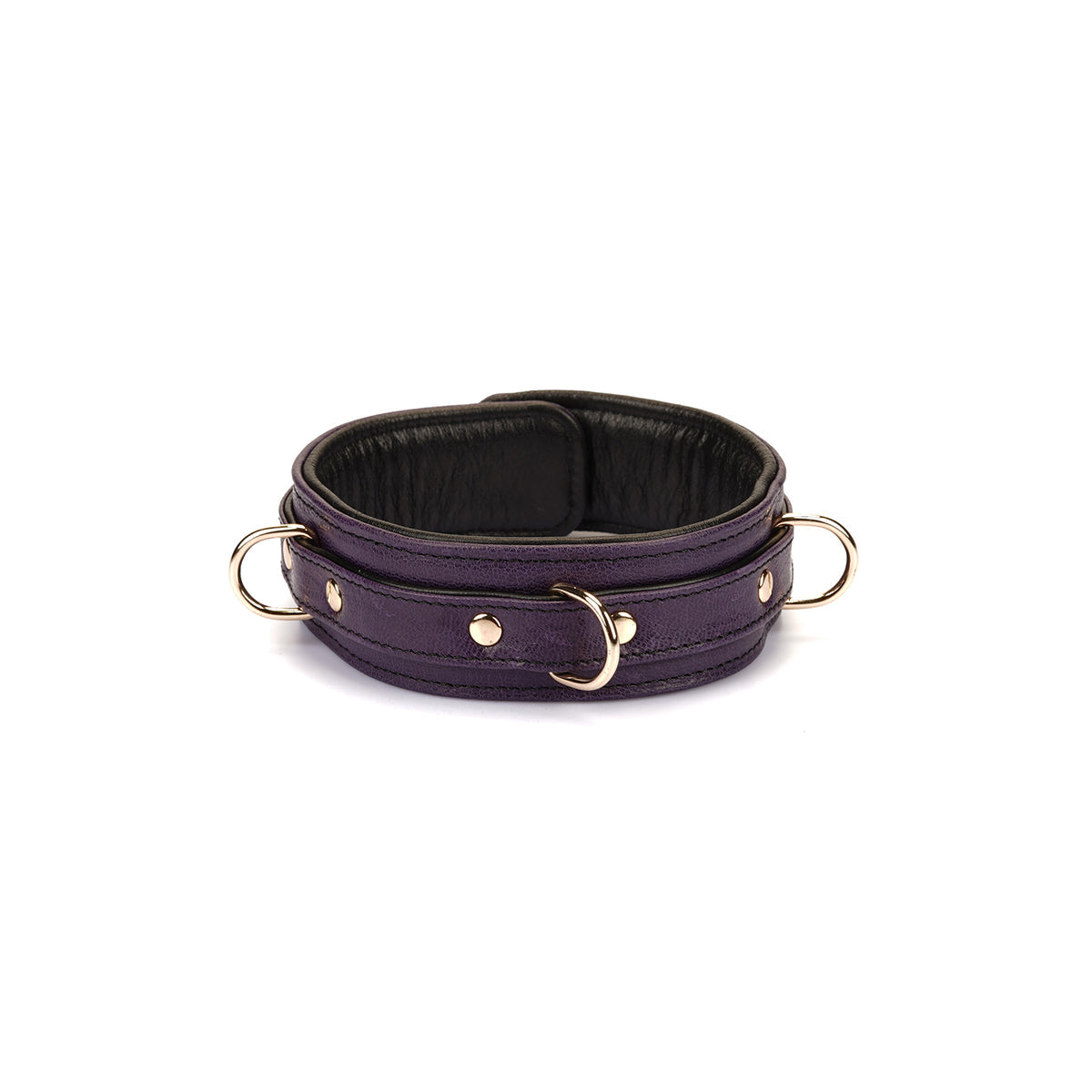 PURP LEATHER COLLAR