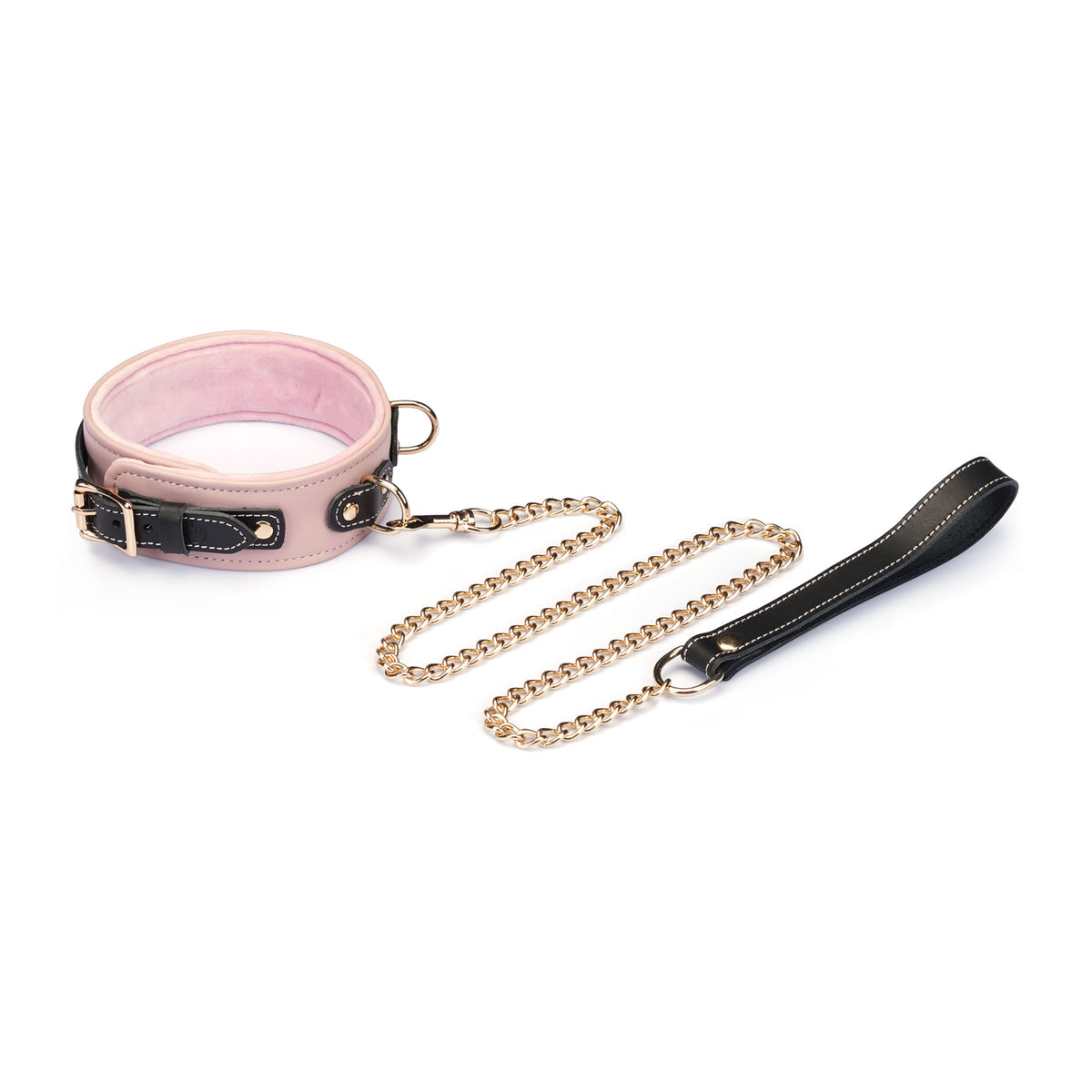 CANDY LEATHER COLLAR TO WRIST CUFFS