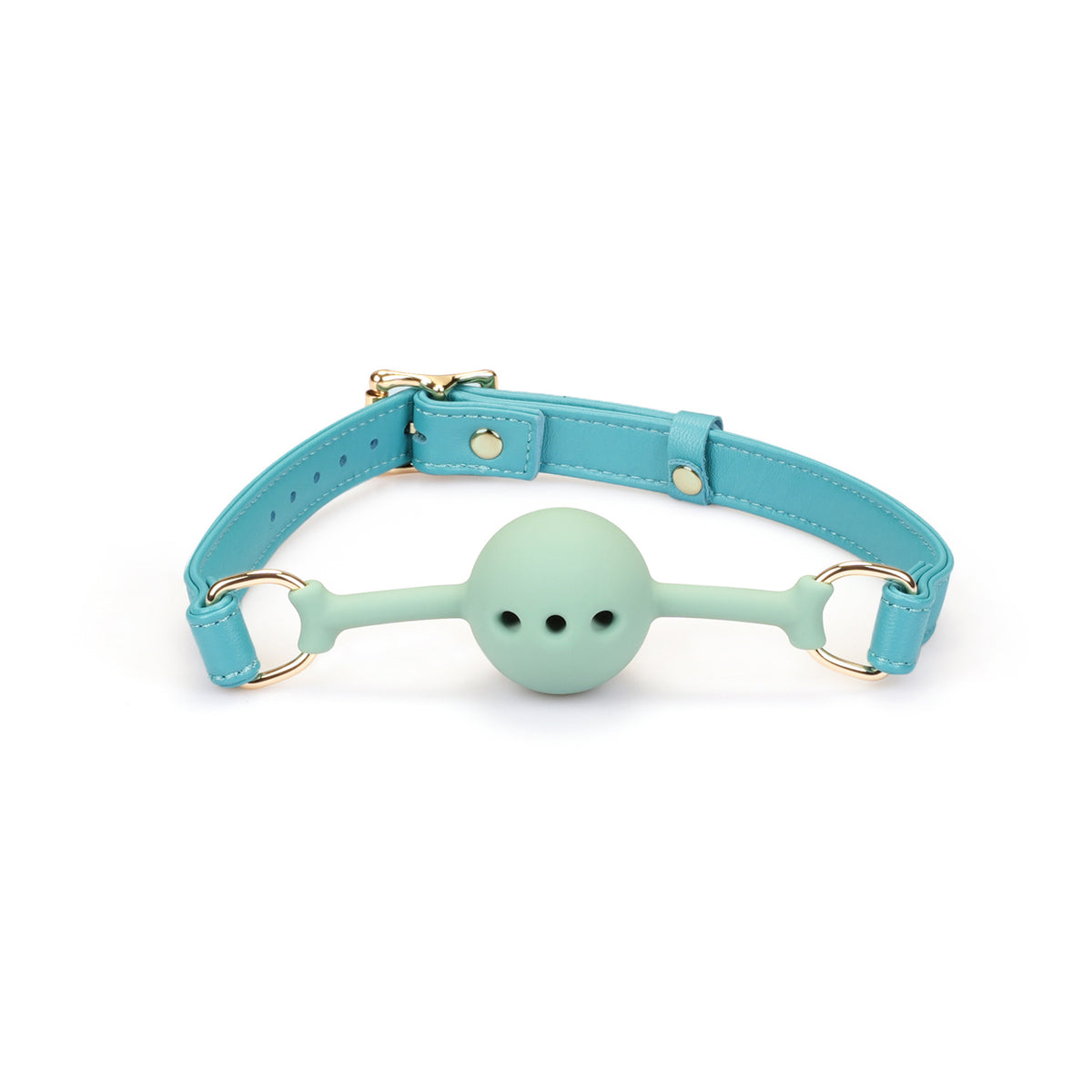 OCEAN BALL GAG WITH LEATHER STRAPS